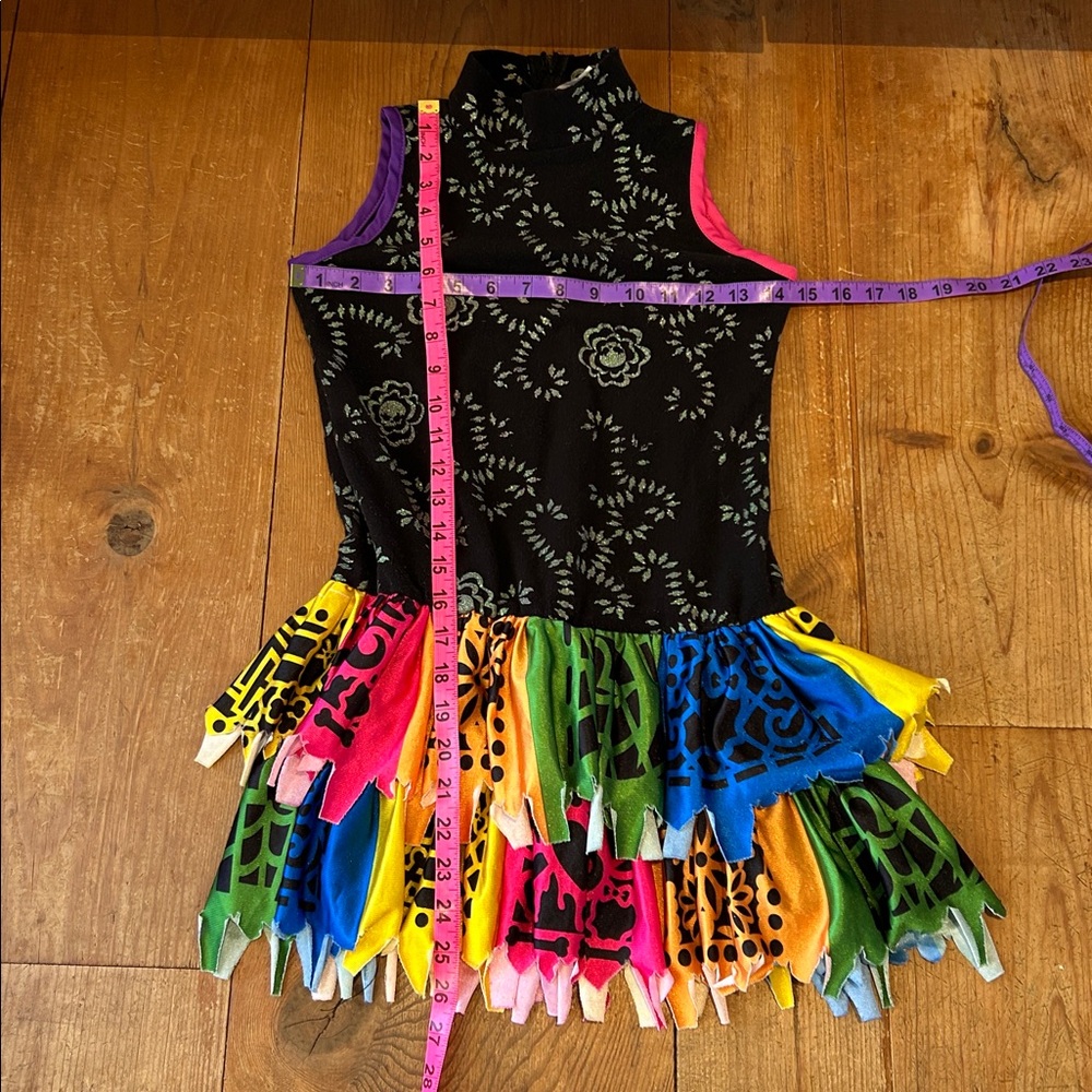Monster High Halloween Dress, Skelita costume , Size Medium kids, US 5-7 - Picture 6 of 6